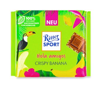 Шоколад молочний Ritter Sport банан-хрусткий рис 100 г