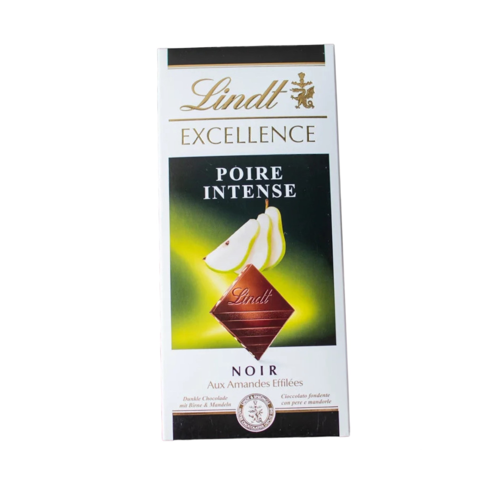 Чорний Шоколад Lindt Excellence Груша та Мигдаль 100 г