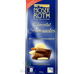 Шоколад Moser Roth Chocolat Amandes Edel Marzipan Vollmilch молочний 150 г